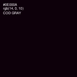 #0E000A - Cod Gray Color Image